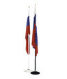 Флаг напольный цвет флагштока: черный, белый